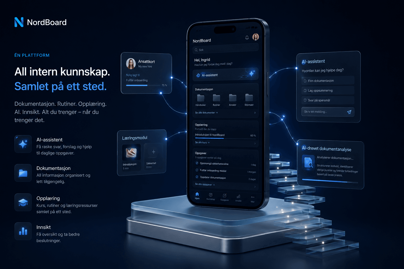 NordBoard vist som en moderne mobilplattform for intern kunnskap